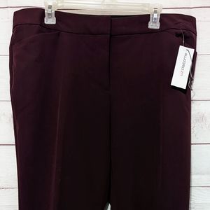 Liz Claiborne Emma Dress Pants in Wine Size 14